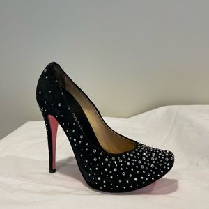 Massing Dogana Suede Crystal Stilettos